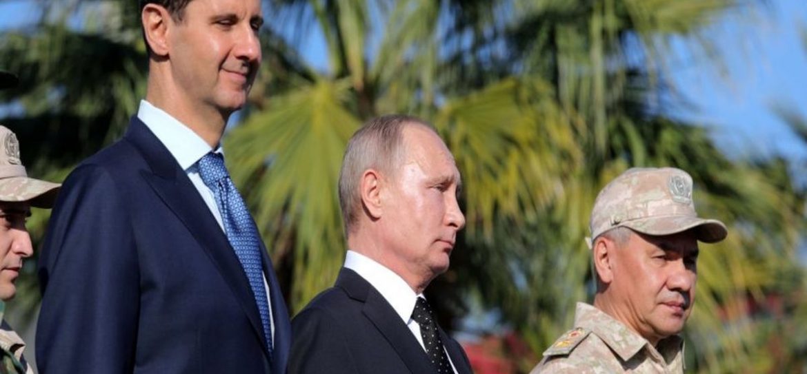 Путин поздравил с наступающим Новым годом Эрдогана и Асада