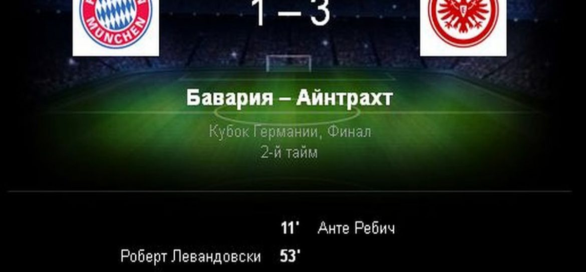 Дубль Анте Ребича и поражение Баварии в Кубке Германии