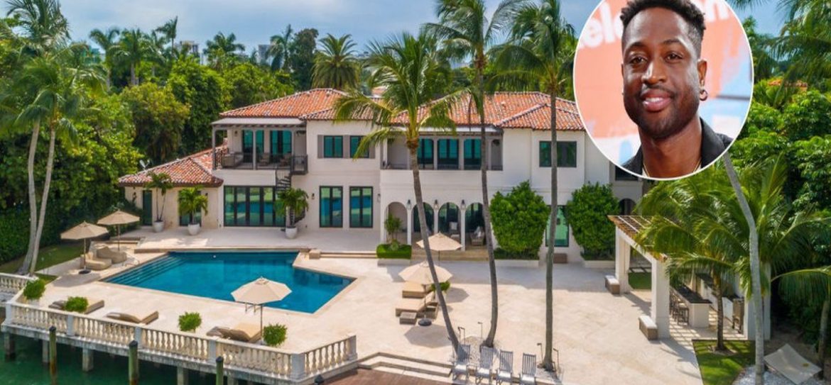 Звезда НБА Дуэйн Уэйд продает особняк в Майами за 1,8 млрд рублей