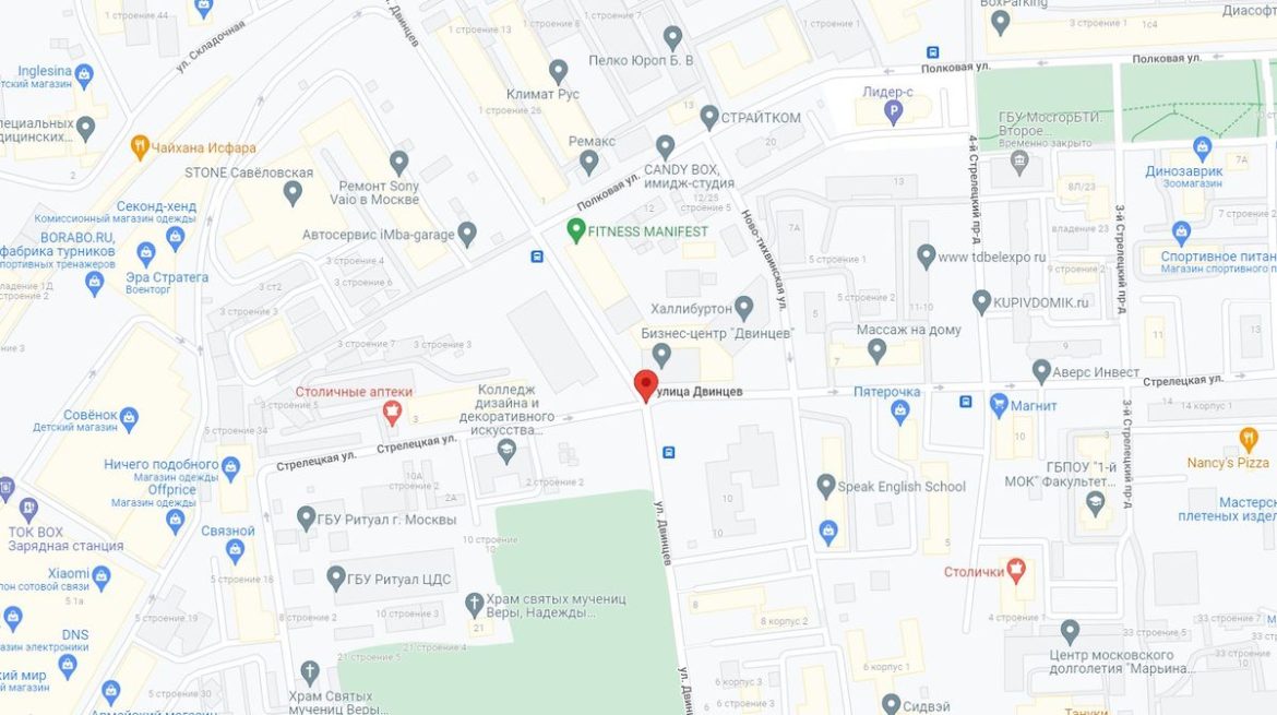 На улице Двинцев в Москве построят бизнес-центр площадью 127 тыс. кв. м.