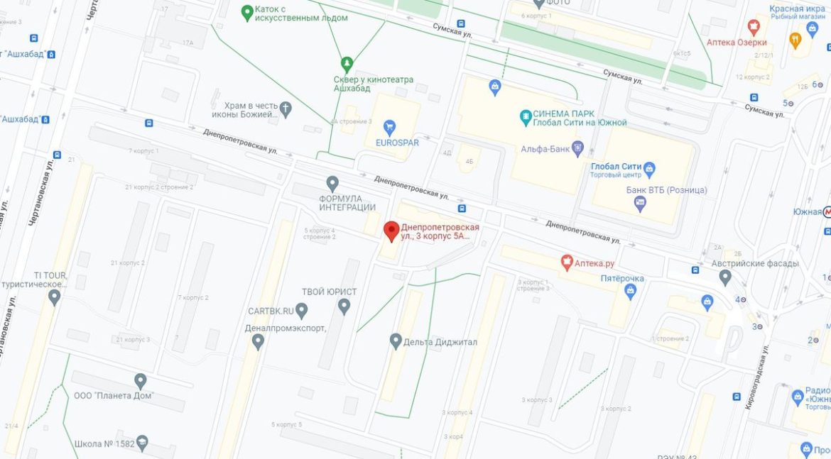 На юге Москвы построят БЦ «Днепропетровская 3» площадью 3,3 тыс. кв. м.